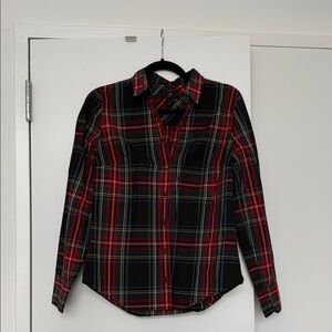 J Crew Perfect Fit Plaid Button-Up Shirt